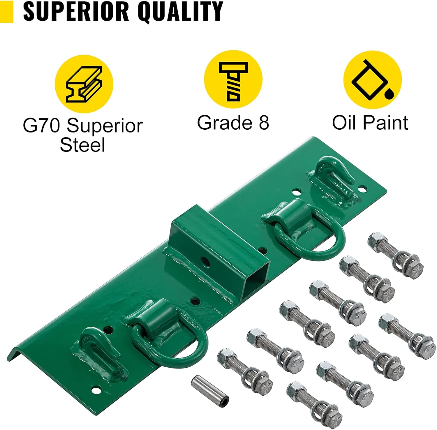 1/4" G70 Forged Bolt on Grab Hooks with 1/2" Shackles P9271