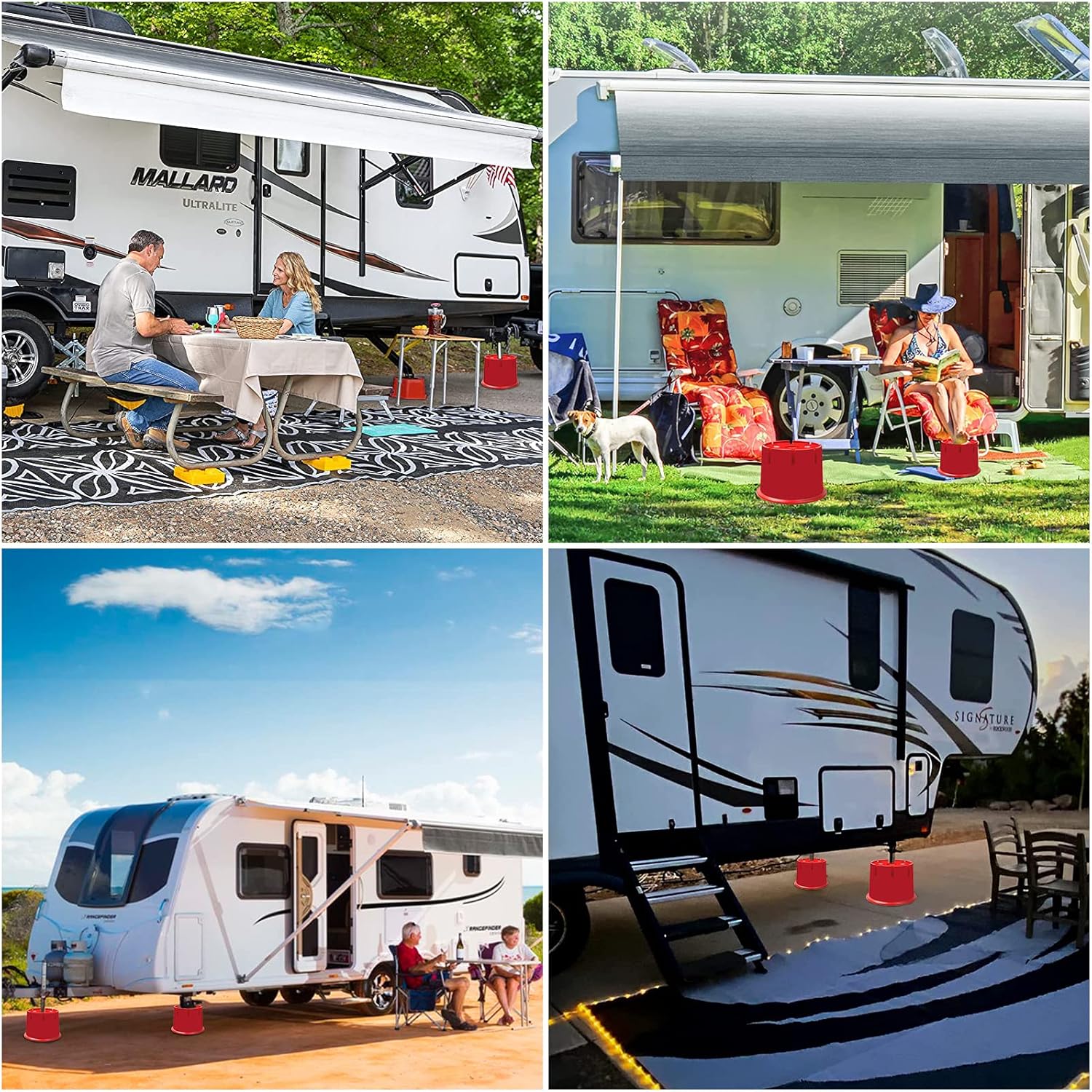Jack Block for RV Travel Trailer, Fifth Wheel, Popup Camper, Toy Hauler, Supports up to 10000 lbs per Block L451