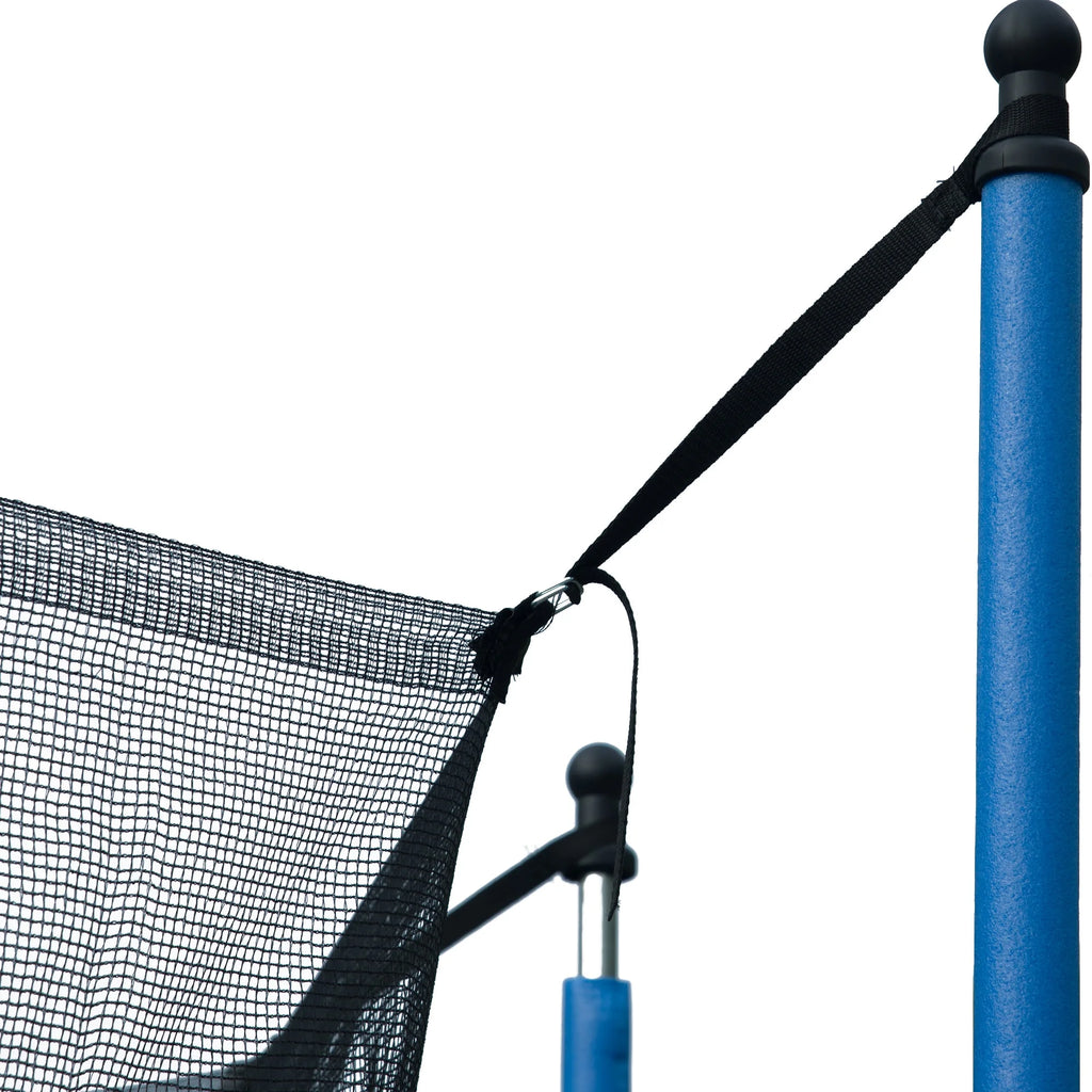 14FT Outdoor Trampoline with Basketball Hoop, Ladder and Safety Enclosure Net T321