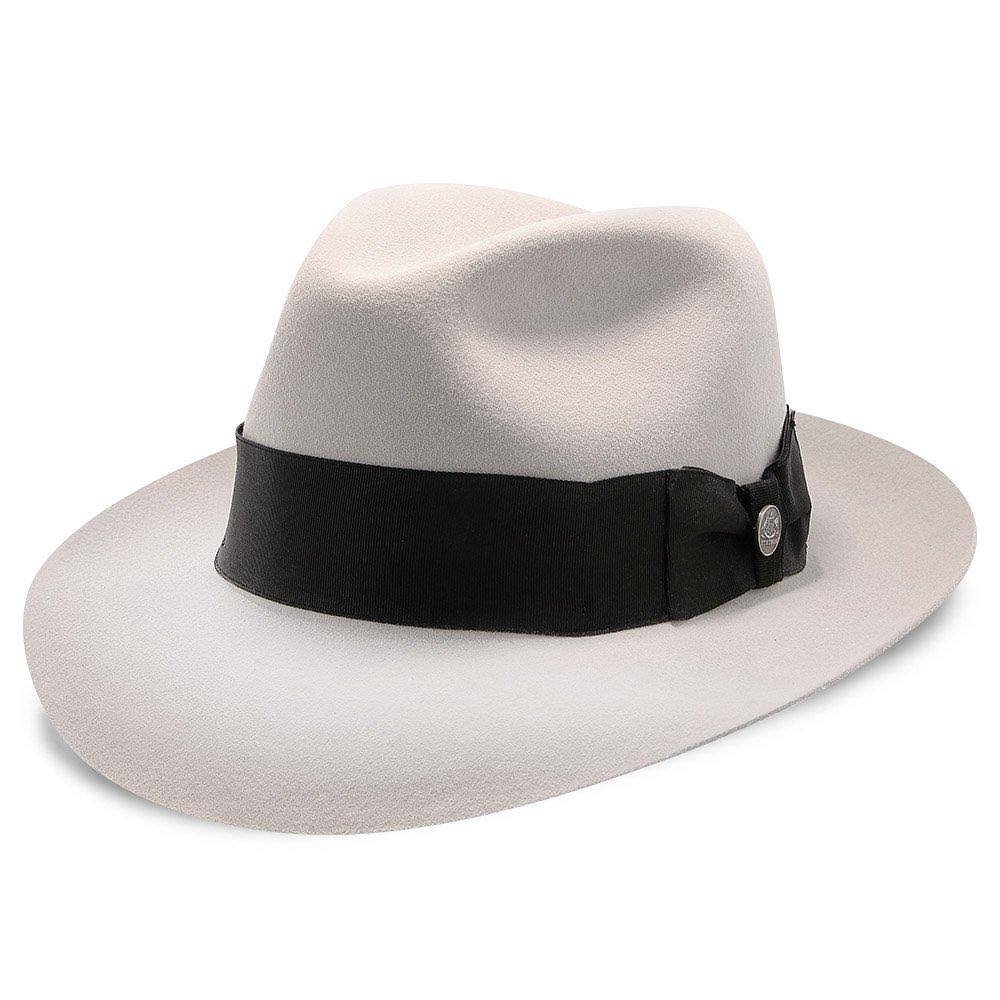 Navy Fur Felt Fedora Hat I94344