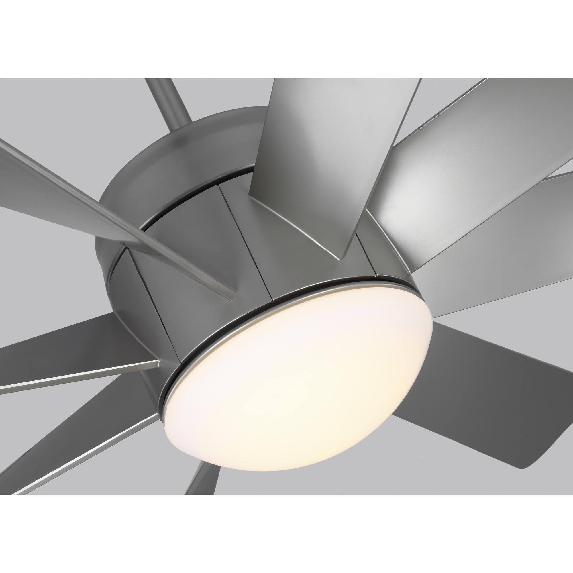 56x22 LED Ceiling Fan Brushed Steel I670