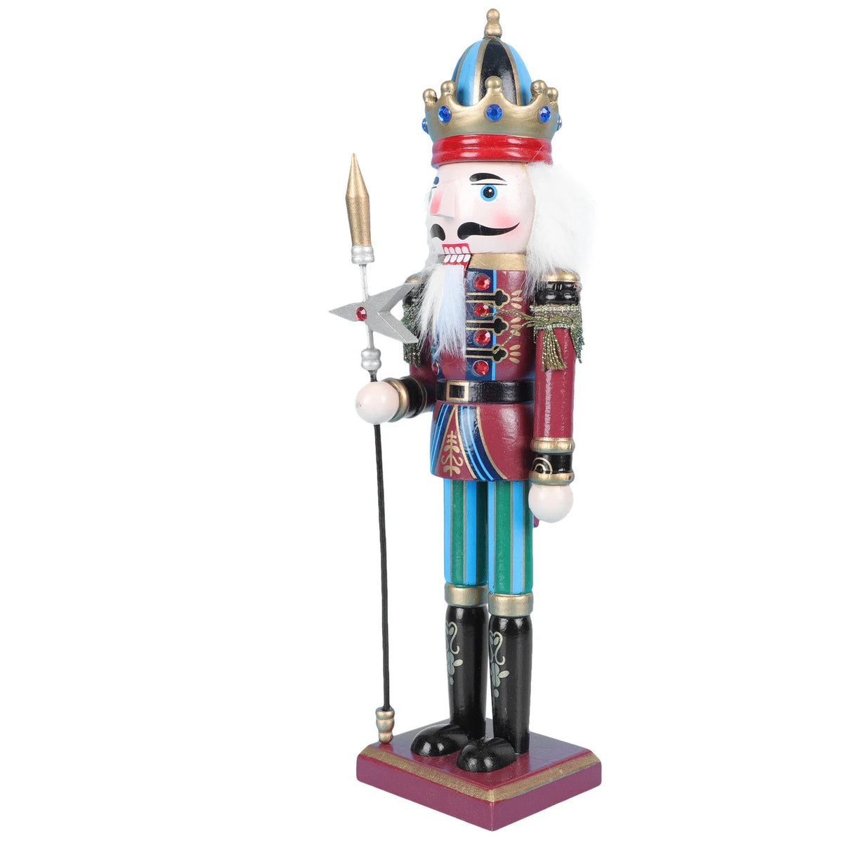 Walnut Wooden Nutcracker Soldier Doll Xmas Decor E44857