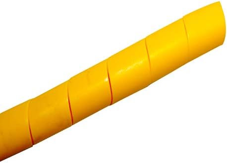 Heavy Duty Hydraulic Hose Spiral Wrap, 2-3/4" Diameter, Yellow, 66 feet Long, HDPE Construction I62565