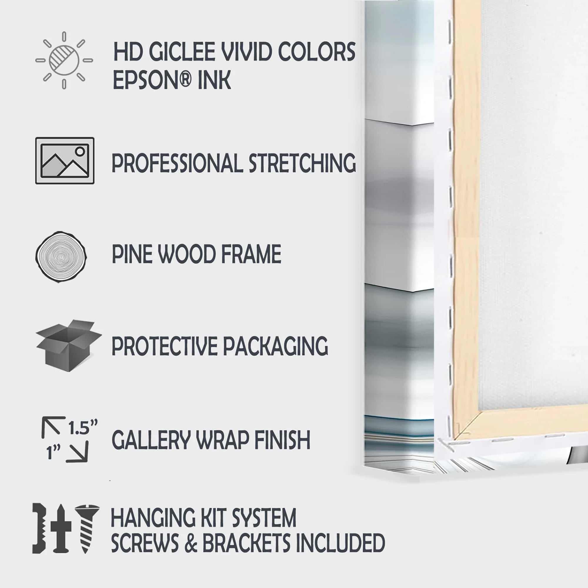 3 Piece Wrapped Canvas Graphic Art Set H682132