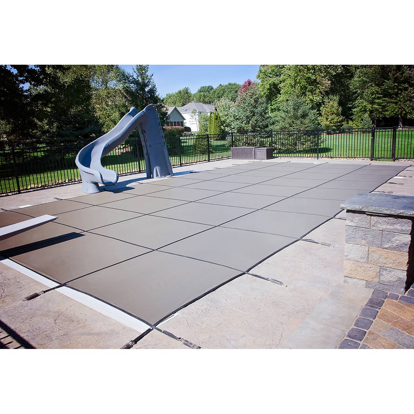 Rectangular Blue Mesh Safety Cover R2670