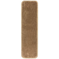 Beige 7 inch x 24 inch Indoor Carpet Stair Treads Slip Resistant Backing Set of 15 A426480