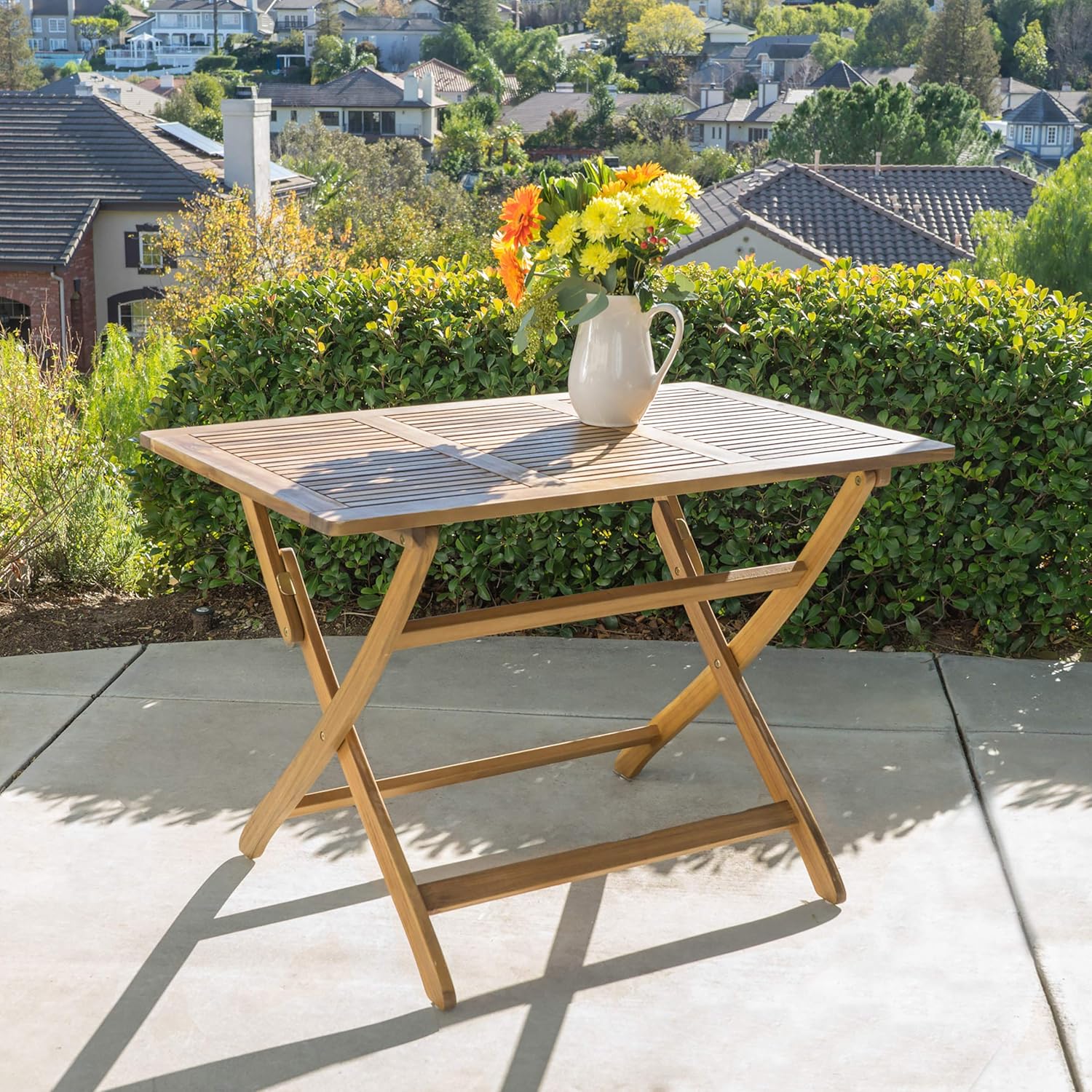 Acacia Wood Foldable Dining Table A14121