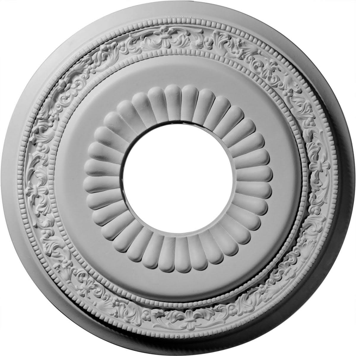 Lauren Ceiling Medallion Hand-Painted Warm Silver L83833