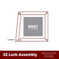 8x22W x 8&H Craftsman Classic Square Non-Tapered Smooth Column with Standard Capital & Standard Base L8278