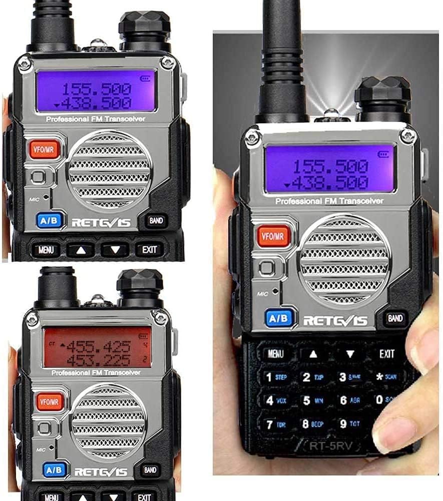 6 Pack Dual Band Rechargeable Walkie Talkies with 6-Way Charging Station M908
