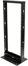 25U 2-Post Open Frame Server Rack Black E554