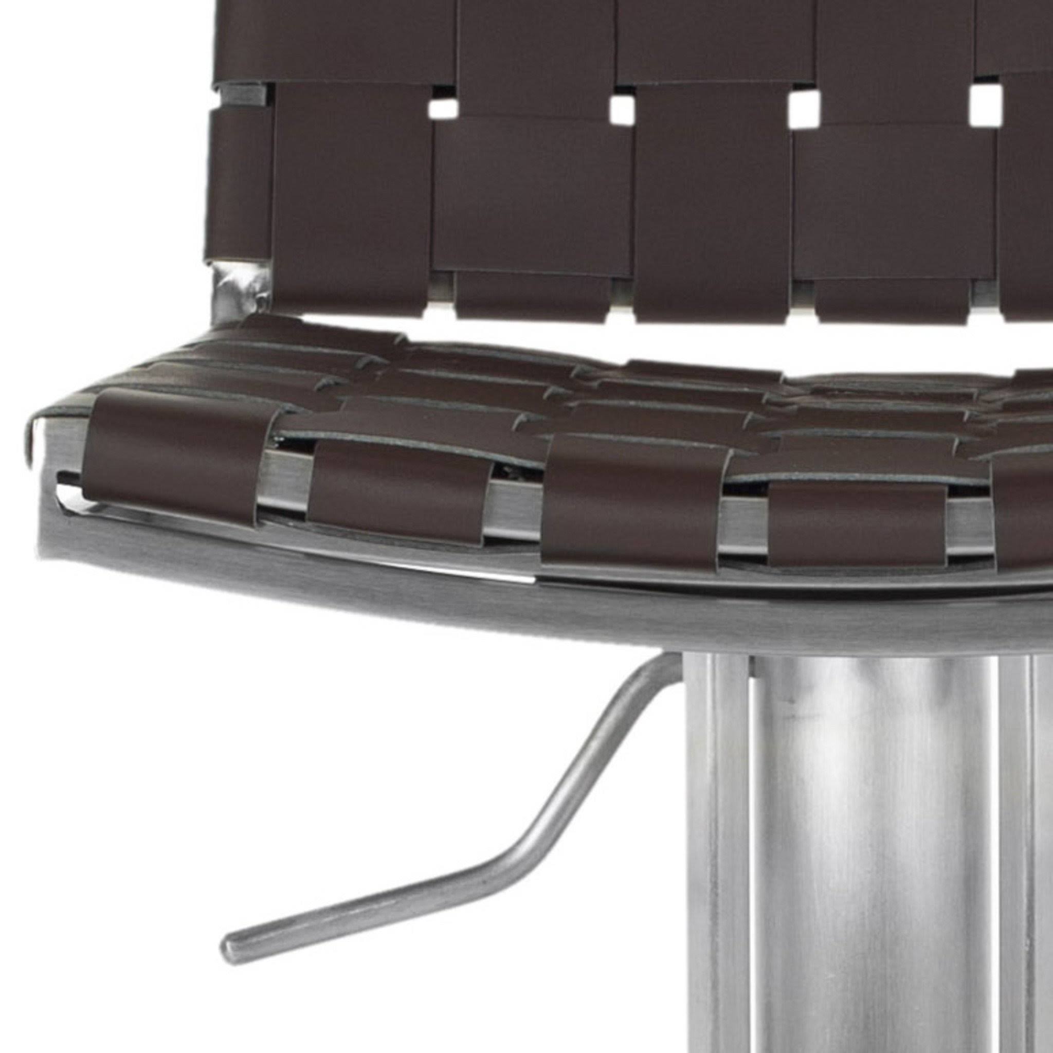 Brown Gas Lift Swivel Bar Stool Q99454
