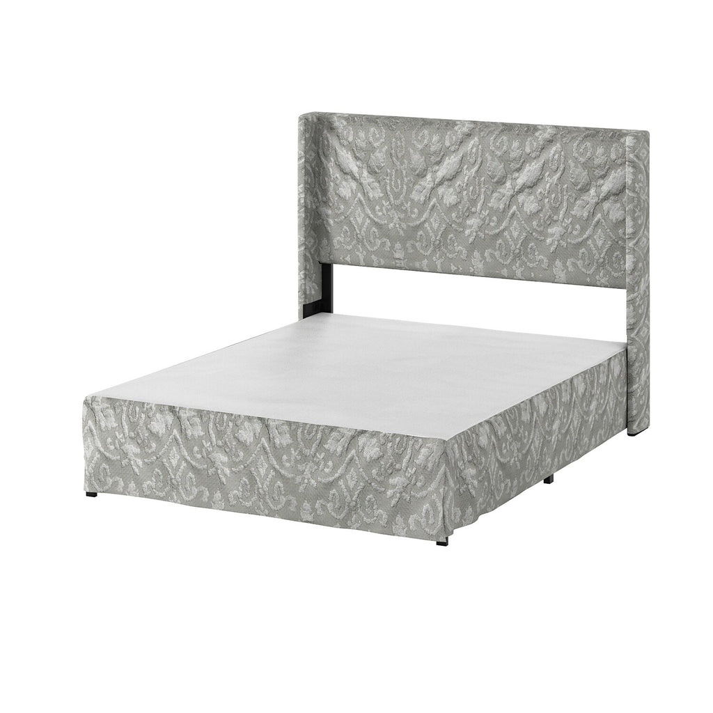 King Upholstered Bed with Washable Slipcover E350