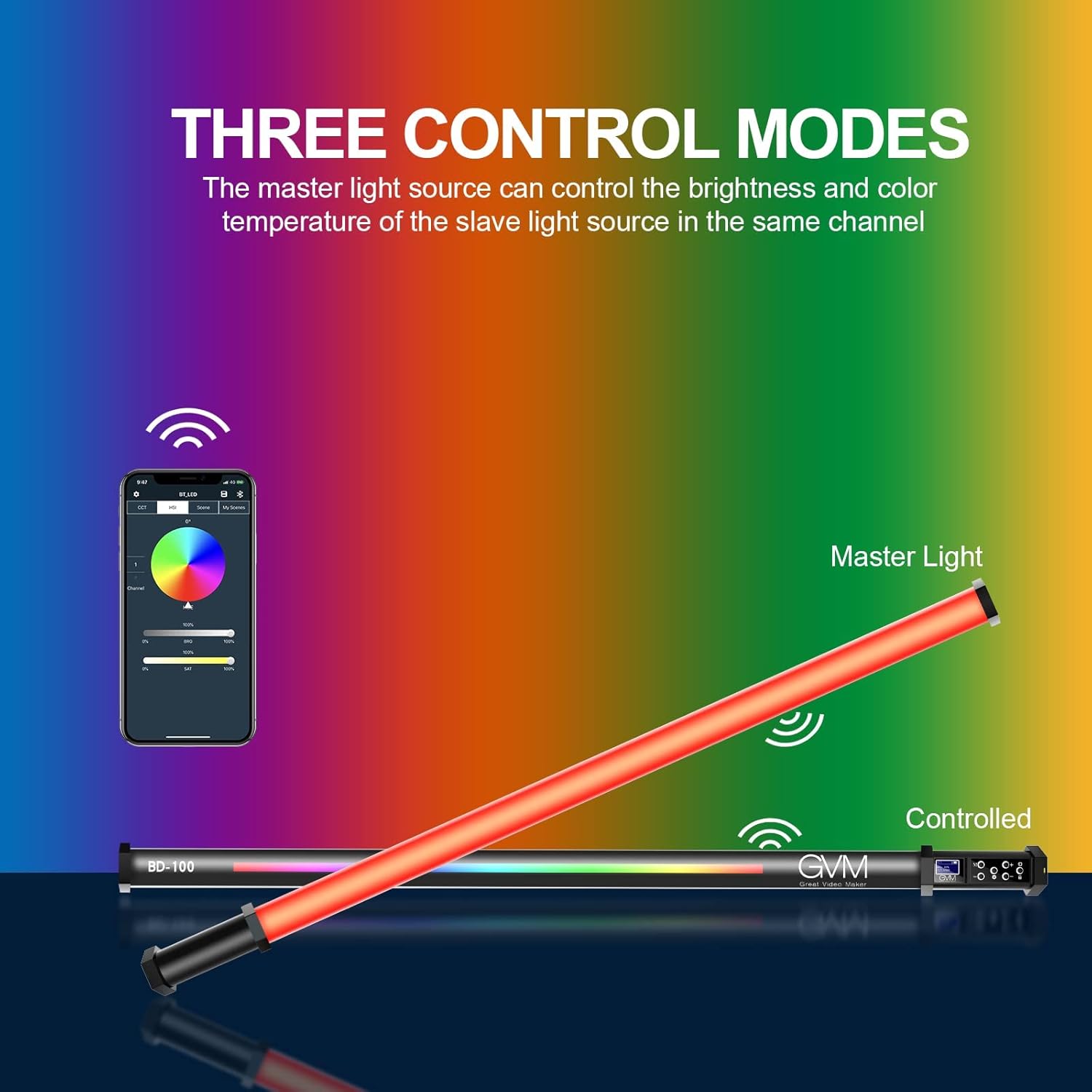 RGB Light Wand with Rechargeable Battery L662