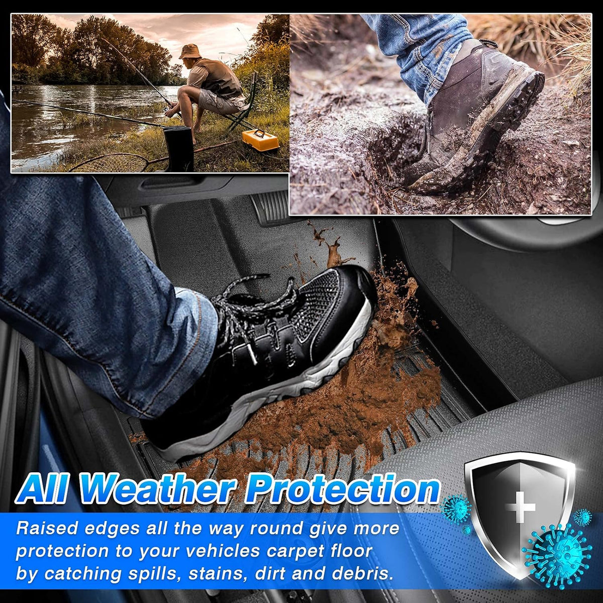 All Weather 2 Row Floor Liners K1564