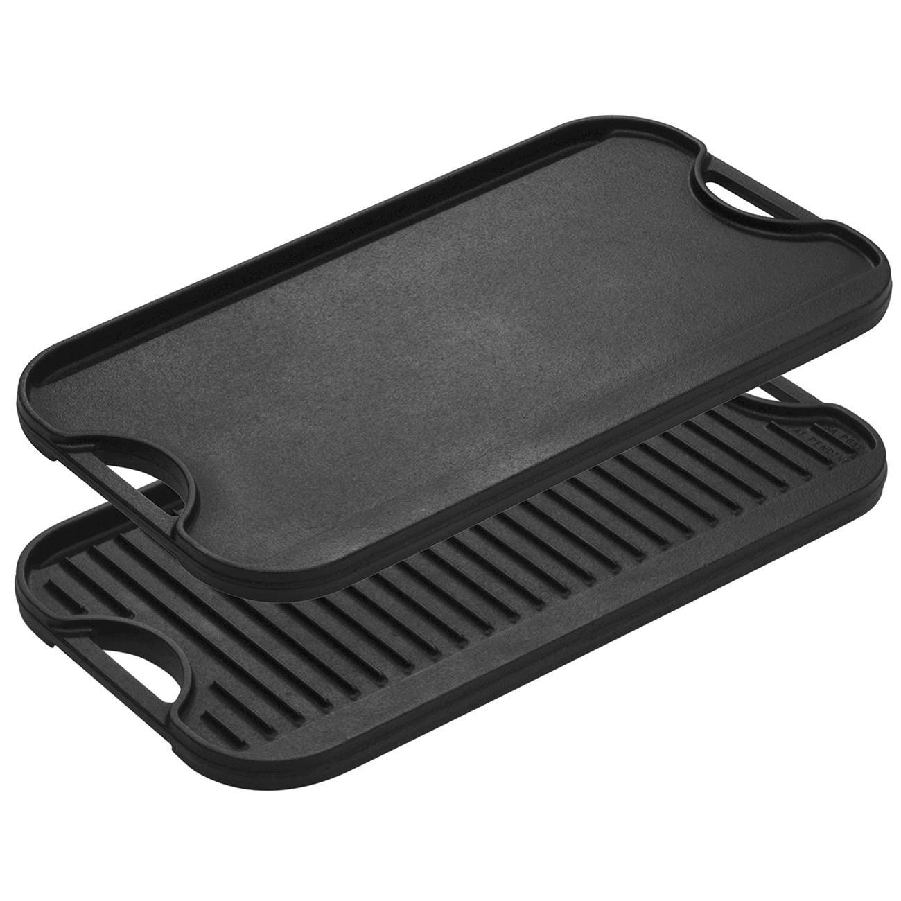 Black Cast-Iron Reversible Grill & Griddle R728242