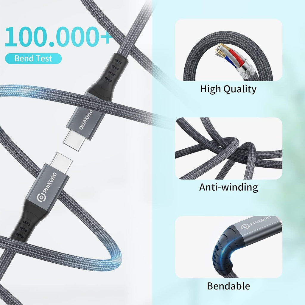 Thunderbolt 4 Full-Featured Cable, 2 Meter (6.6 ft), 40Gbps, 100W, 8K@60Hz, Pack of 2 F8351