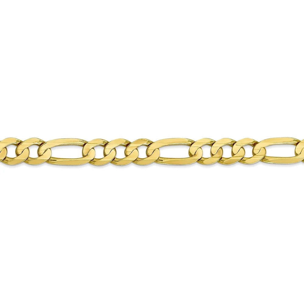 10K Yellow Gold Figaro Chain Necklace 20" Y1808