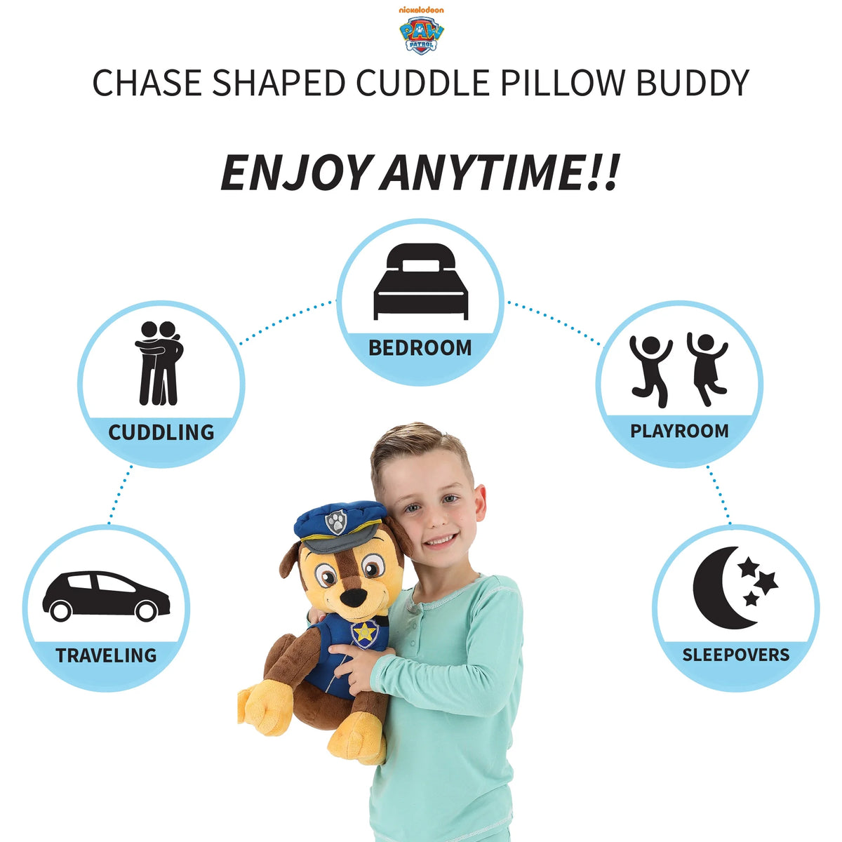 Plush Cuddle and Decorative Pillow Buddy, Blue T44790