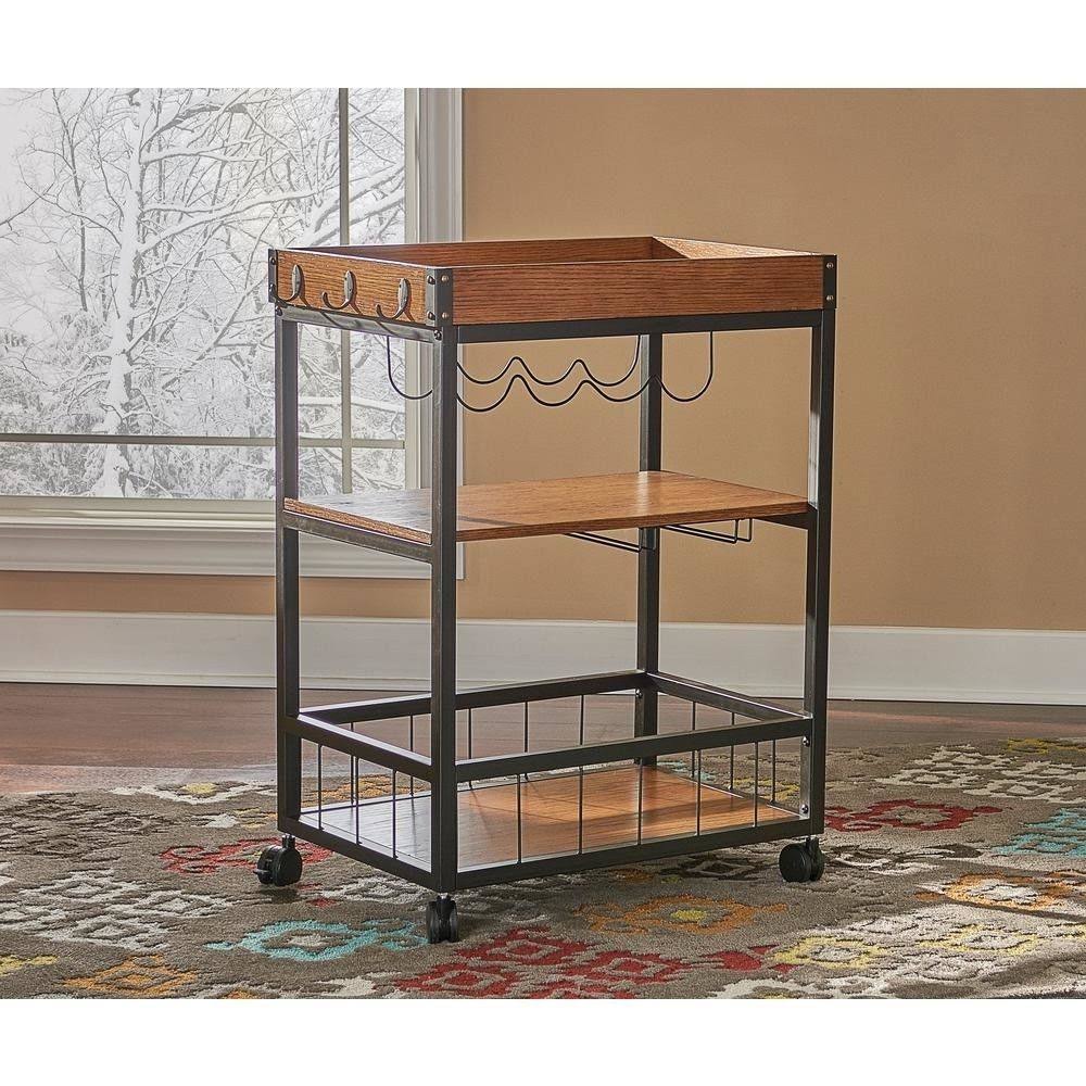 Black Kitchen Cart T333