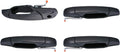 4pcs Black Exterior Door Handles F6566
