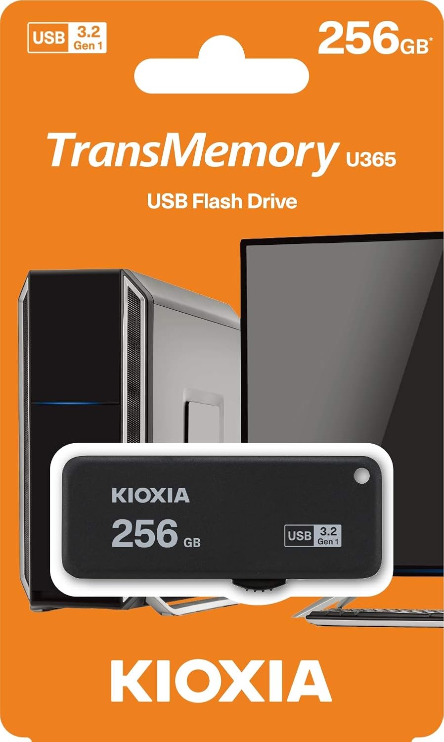 256GB USB3.2 Flash Drive Black Pack of 2 S752