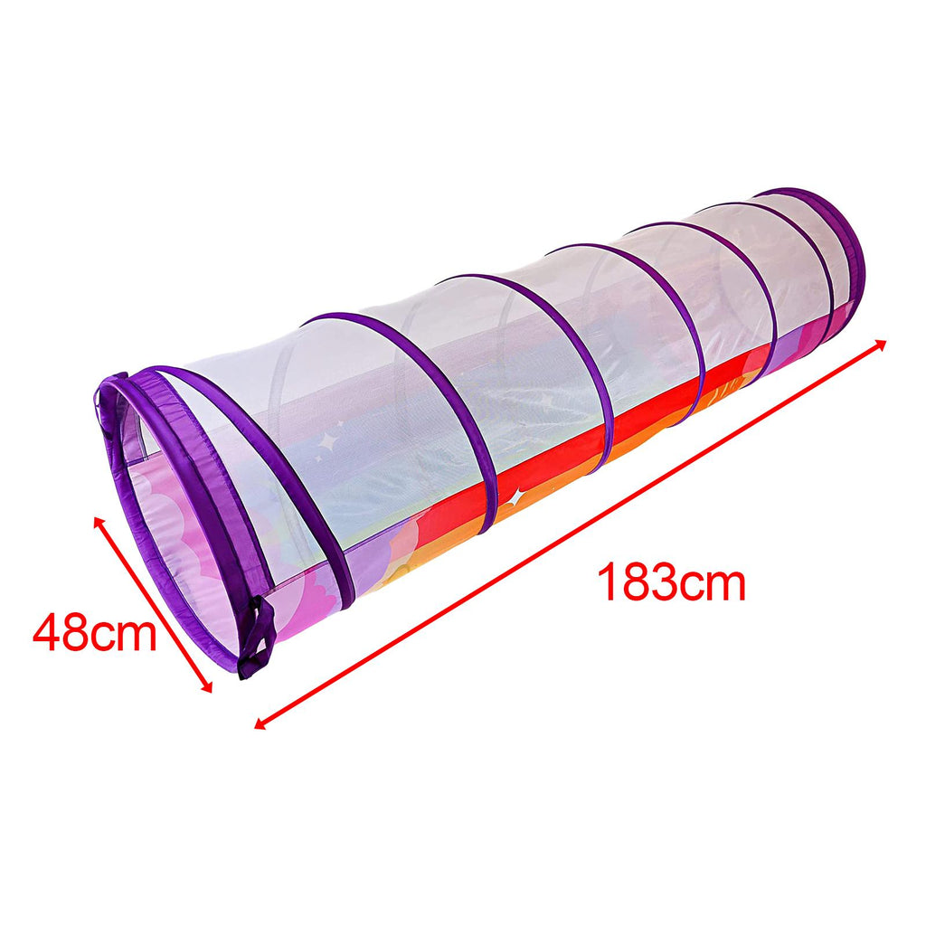 Crawling Tunnels House Playset Tunnel Toys for Kids Indoor Outdoor with Handle N67824