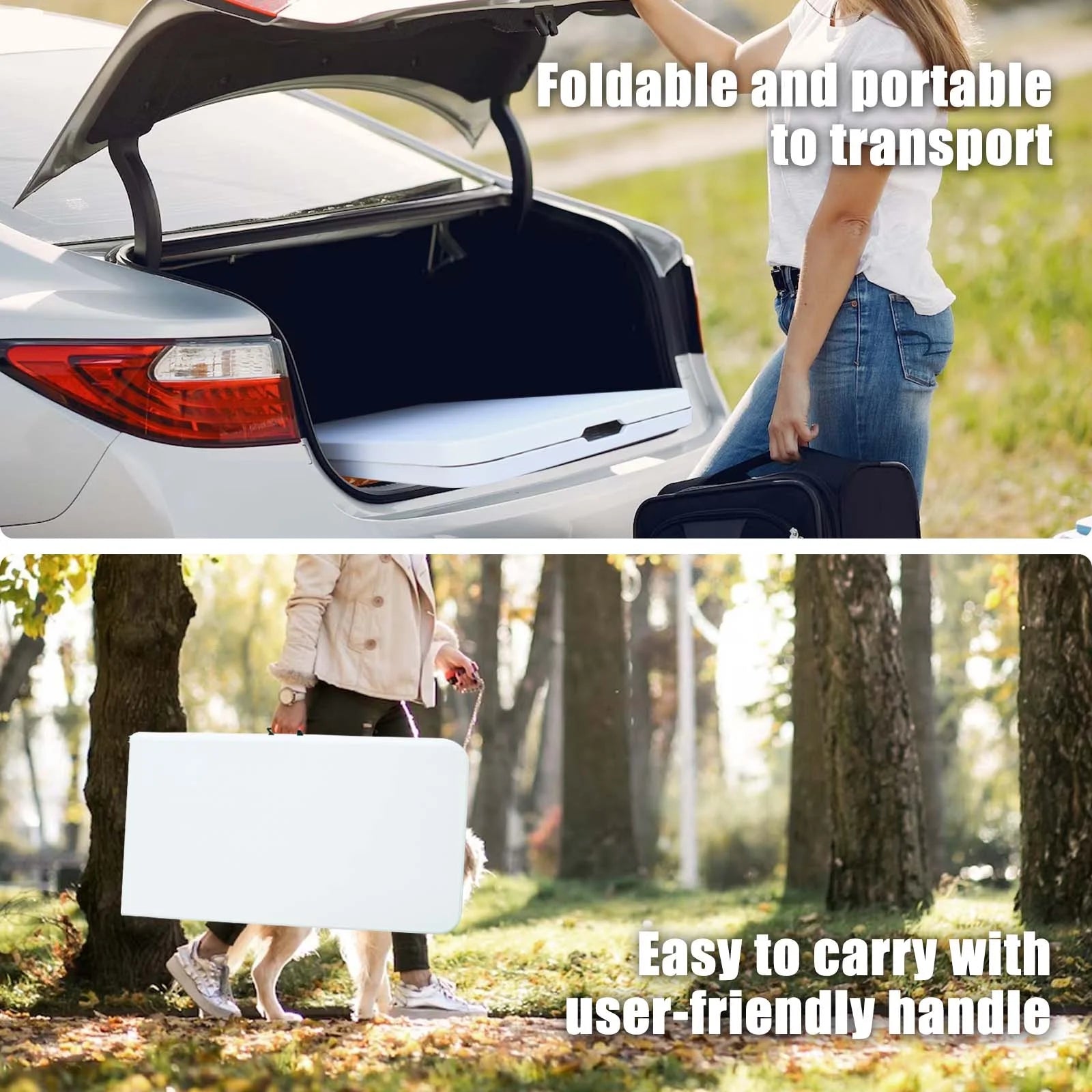 8ft Multi-purpose Outdoor Folding Picnic Table J611