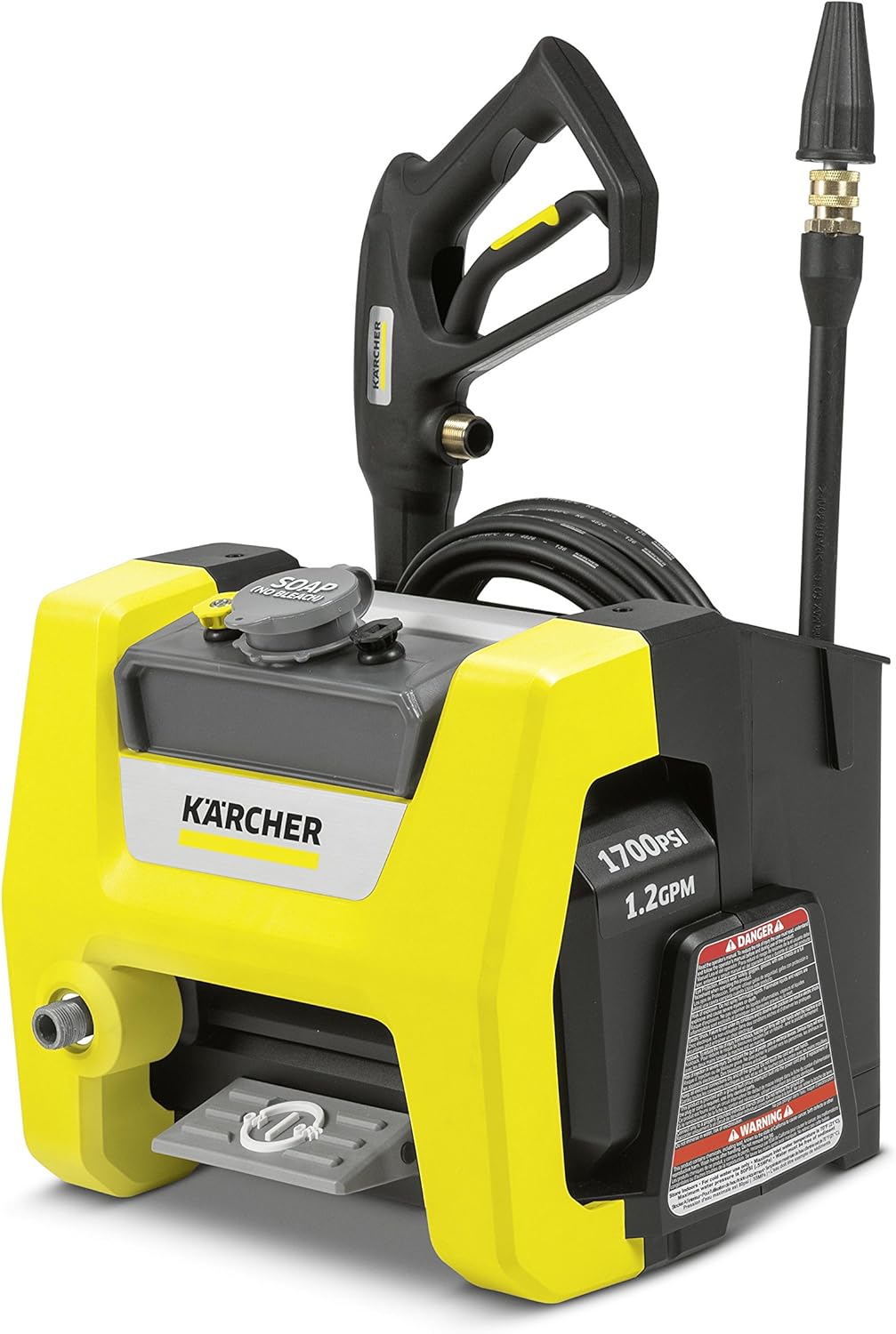 1700 PSI Electric Power Pressure Washer with 3 Nozzle Attachments S997308