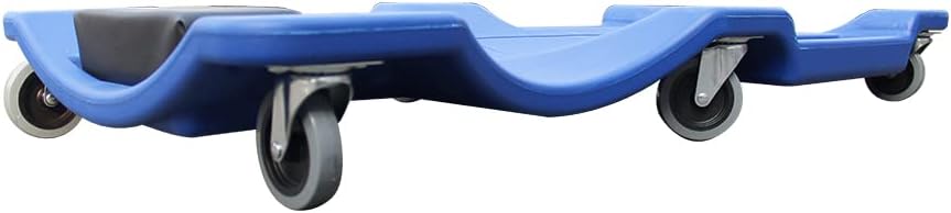 Blue Pack of 2 Rolling Garage Creeper with Padded Headrest, Dual Tool Trays and 6 Casters I537283