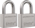 100% Stainless Steel Keyed Alike Marine Lock, Pack of 2 (50mm) R9790