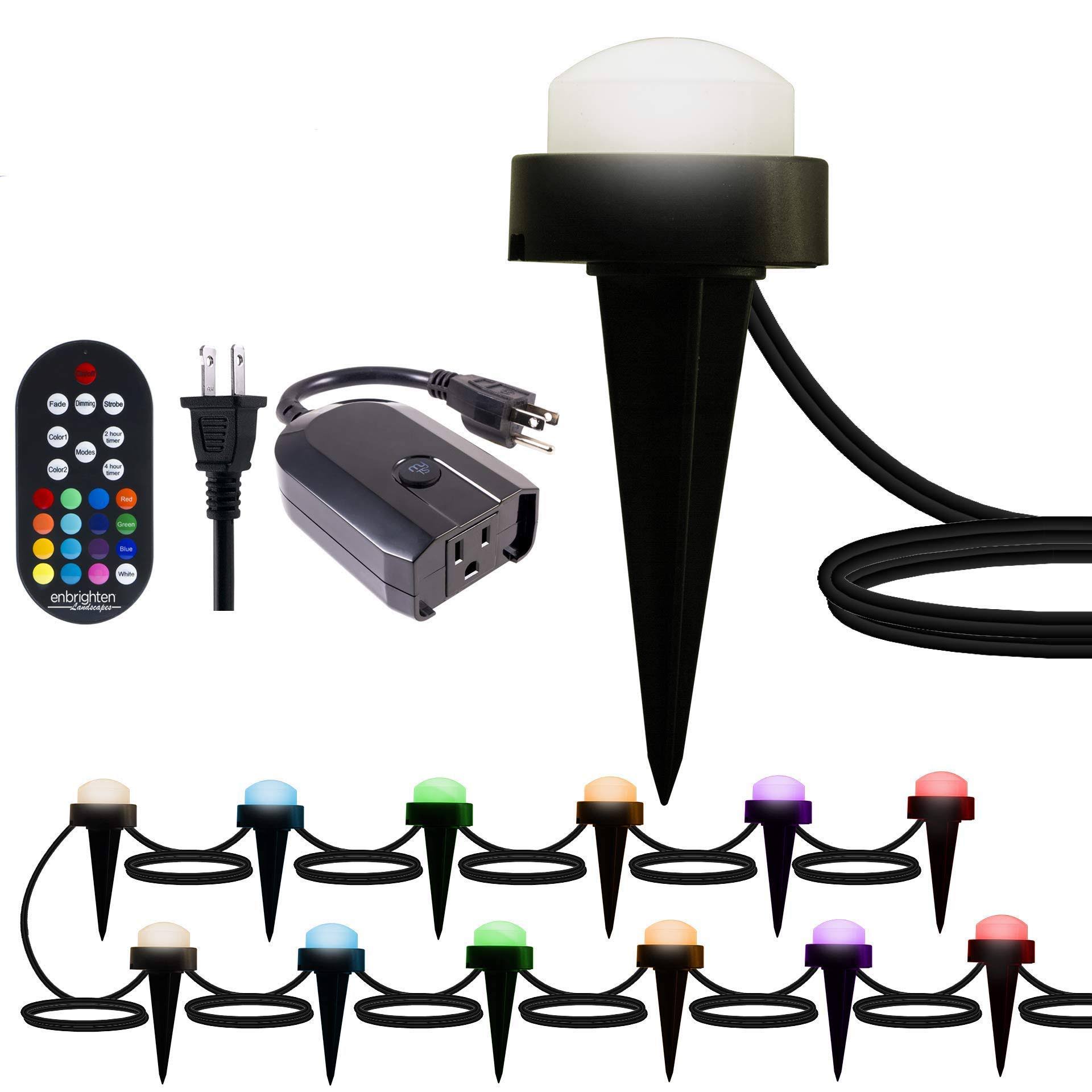 12 Lifetime Seasons LED Landscape Mini Puck Lights (22ft) White F8595