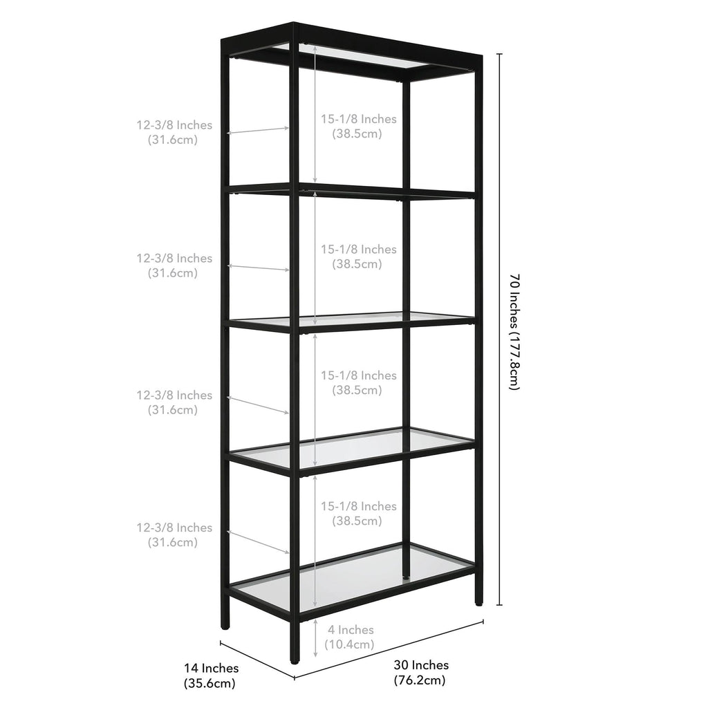 Brass Finish Bookcase Z1657