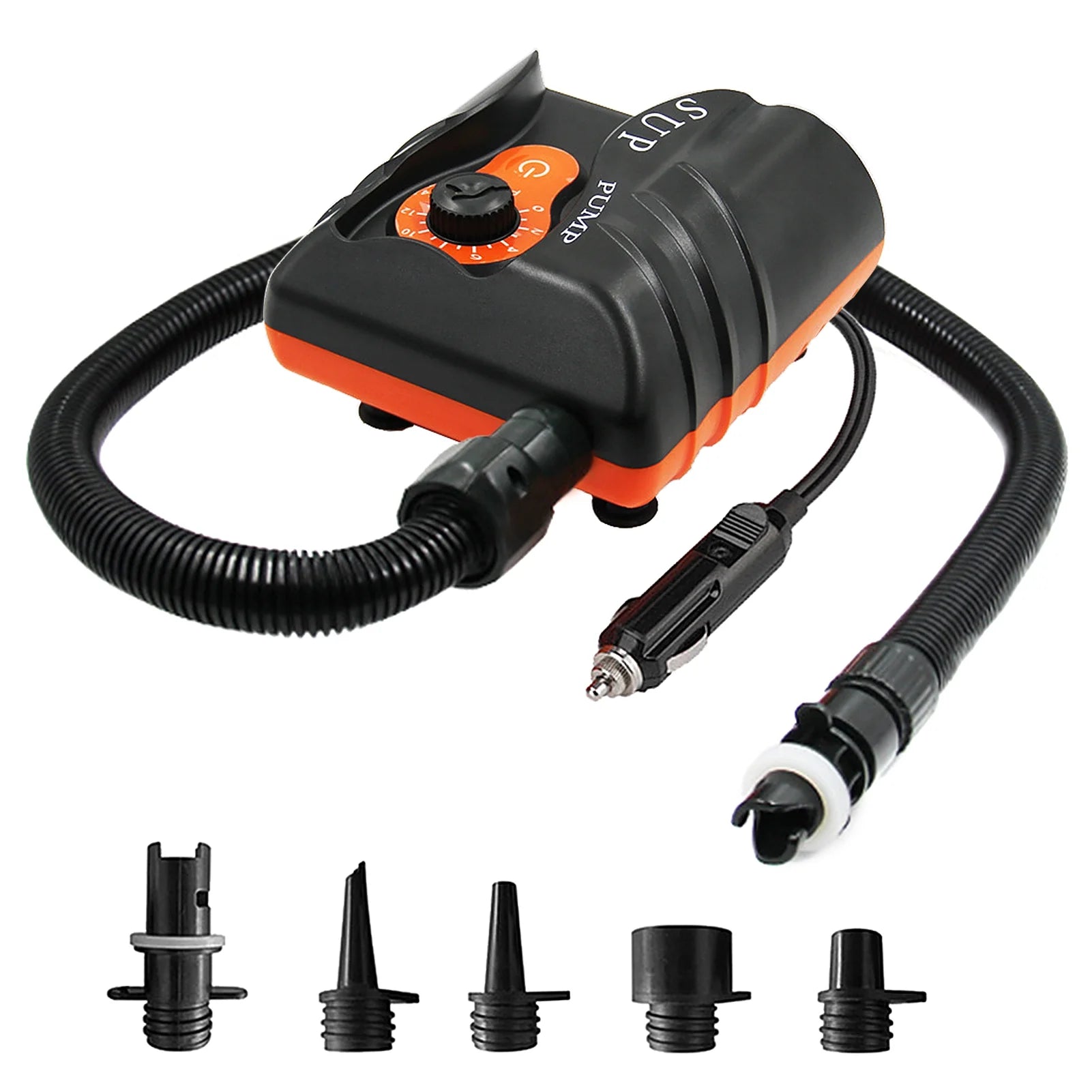 16PSI Electric Inflation Air Pump with 6PCS Nozzles Q8191