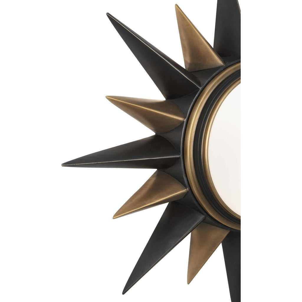 Two Light Flushmount in Deep Patina Bronze with Warm Brass X8420