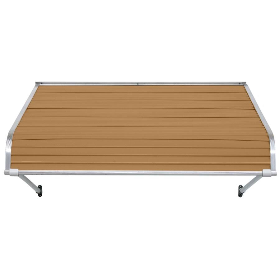 36-in Wide x 24-in Projection Solid Fixed Door Awning in Brown X3882