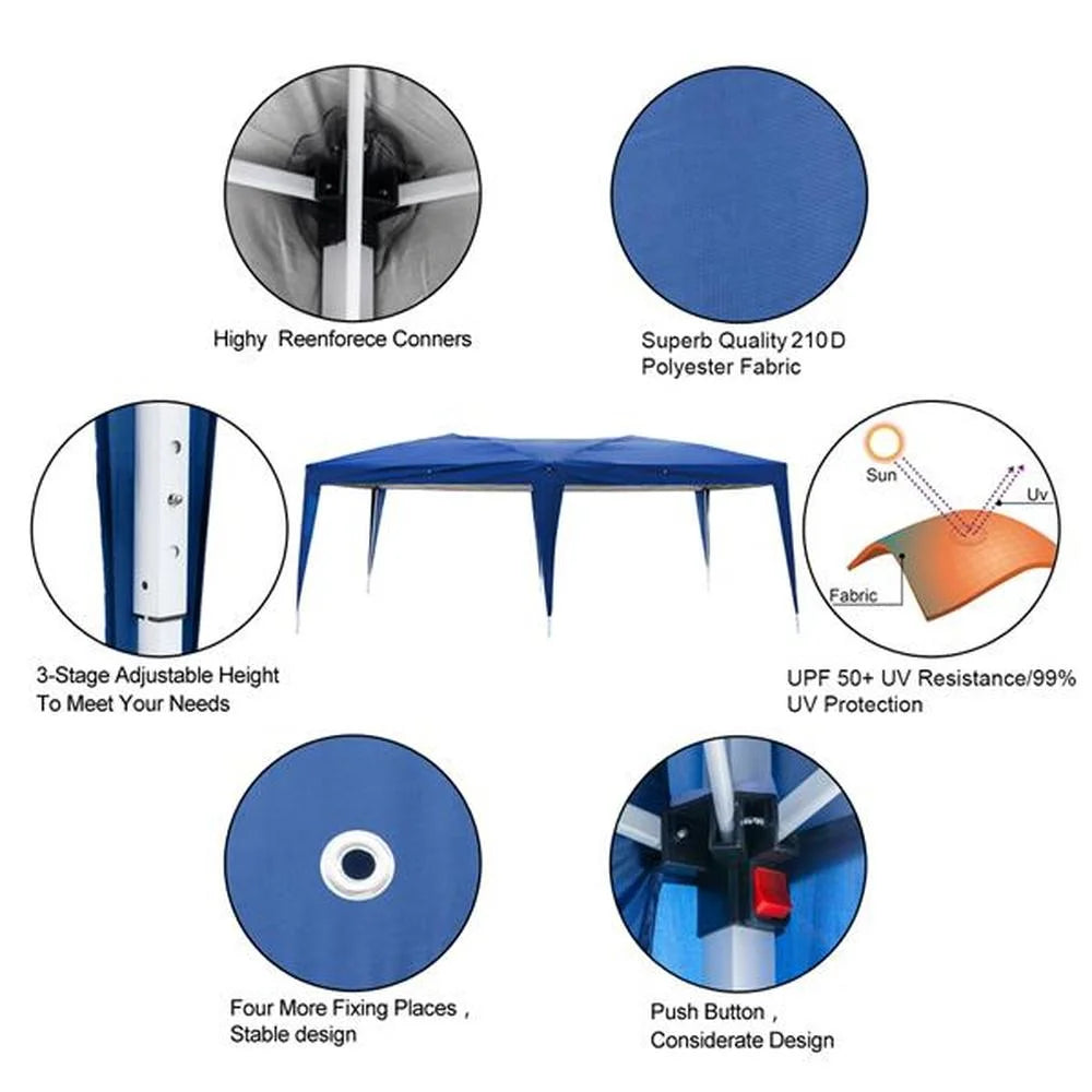 Blue Waterproof Folding Party Tent V4018