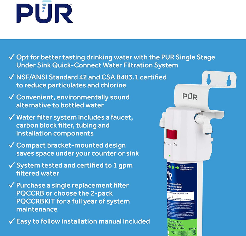 White Pack of 2 Water Filtration System V12556