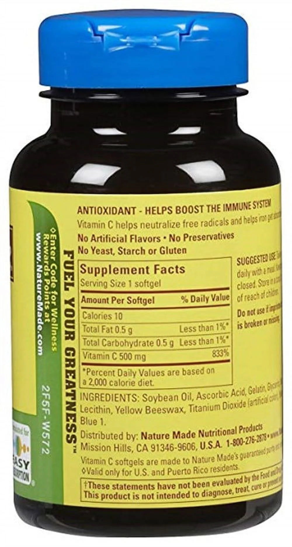 Vitamin C 500 mg Liquid Softgels 60 Soft Gels (Pack of 3) D356