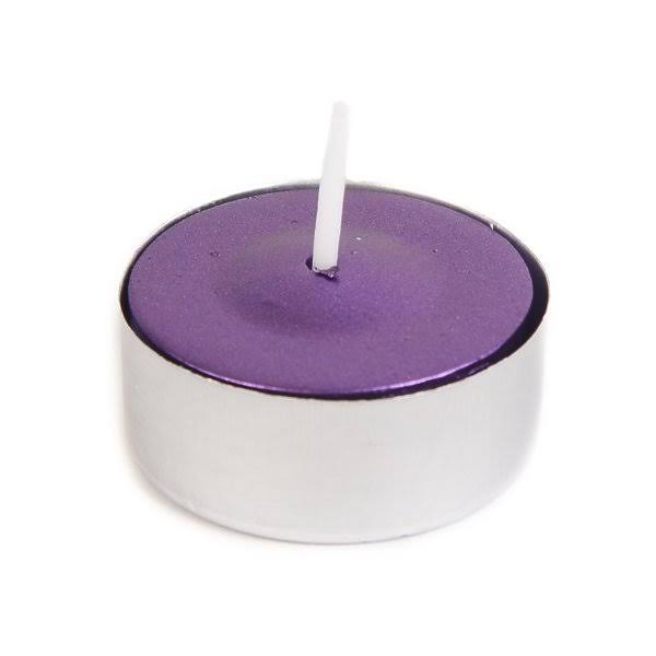 Metallic Purple Tealight Candle, Set of 50 C516