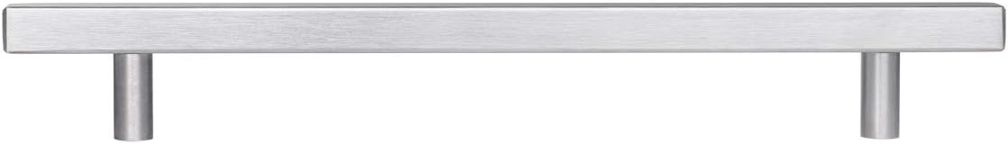 50 Pack Square Cabinet Handle 8.75 Length Satin Nickel V20745