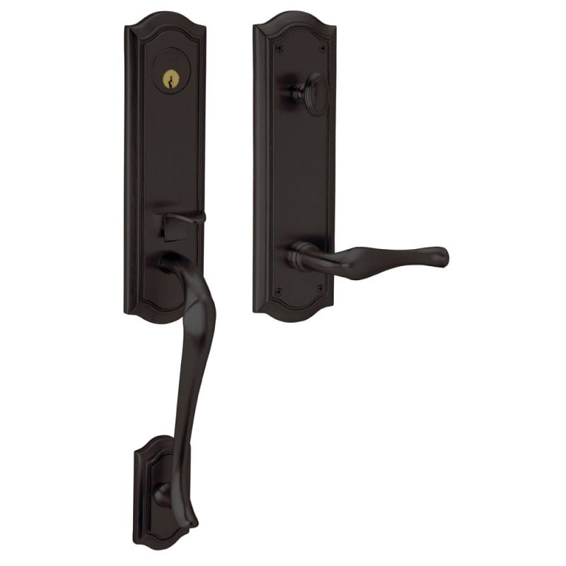 Oil Rubbed Bronze Left Hand Single Cylinder Mortise Entrance Handleset Z9092