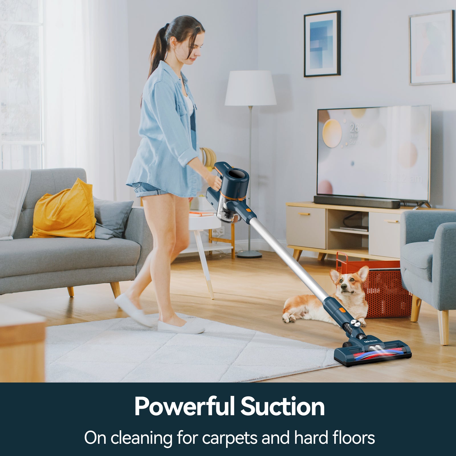 Cordless 6-in-1 Stick Vacuum Cleaner with 2200 mAh Battery O911678
