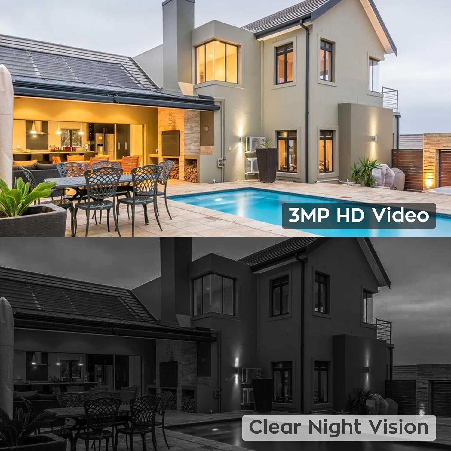2K Wireless Security Camera System with 12 HD Monitor and 4pcs Cameras B556366