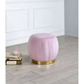 Pink Carnation Velvet Ottoman H7691