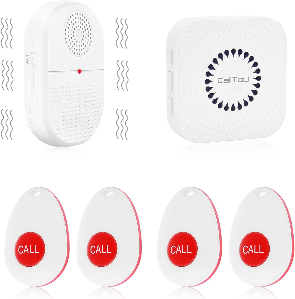 Wireless Caregiver Pager Emergency Alert System Call Button H72534