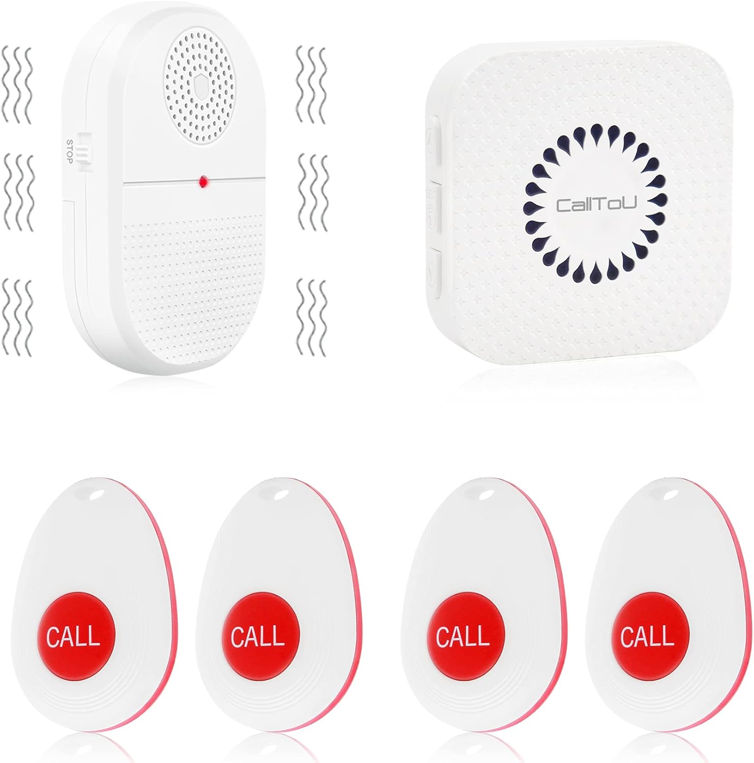 Wireless Caregiver Pager Emergency Alert System Call Button H72534