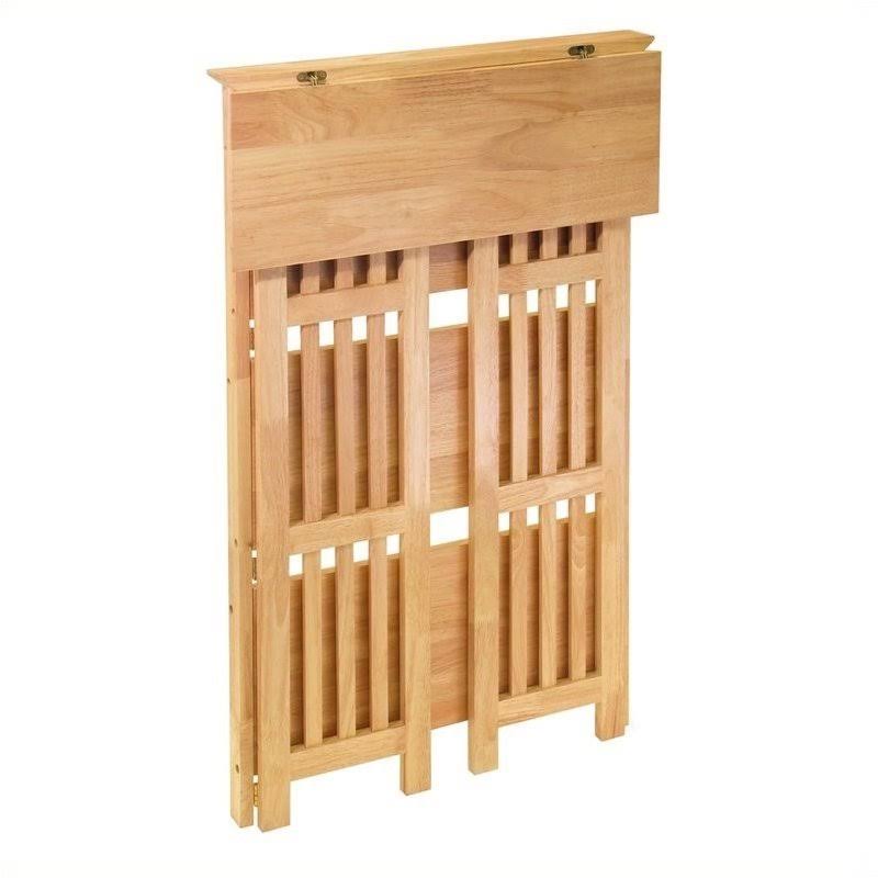 4-Tier Folding Bookcase in Beech Finish U473