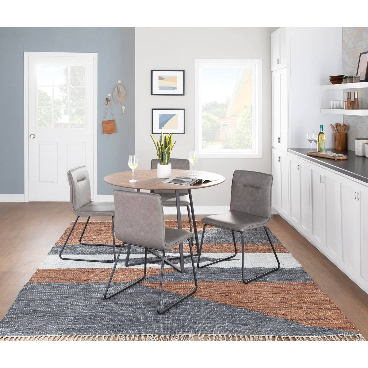 Industrial Dining Chair (Set of 2) Grey Q13774