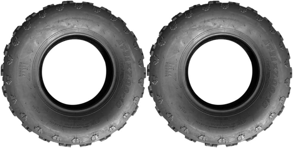Set of 2 ATV Tires 21X7-10 4 Ply Knobby Sport Front UTV Tire D456293